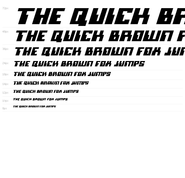 Micronian Italic Waterfall