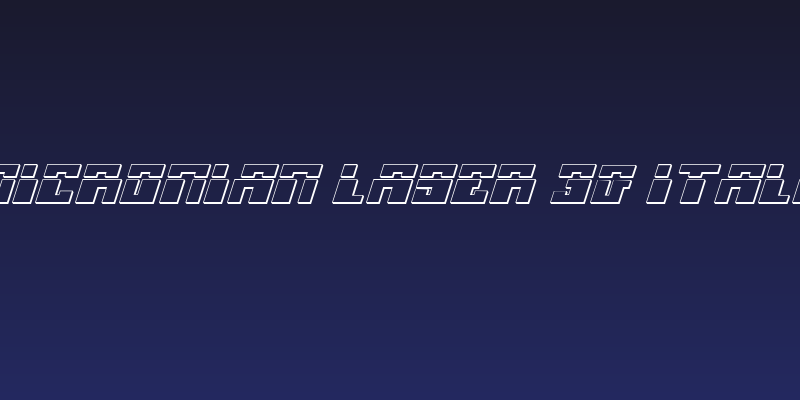 Micronian Laser 3D Italic Social Header