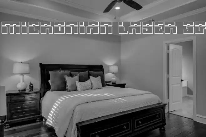 Micronian Laser 3D Font examples