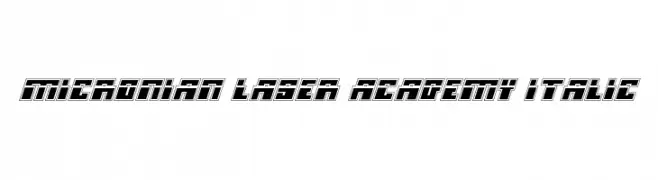 Micronian Laser Academy Italic 