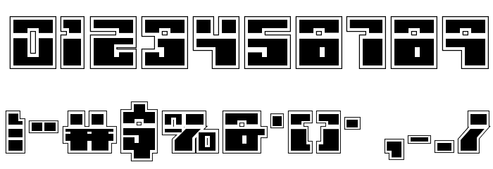 Micronian Laser Academy Font OTHER CHARS