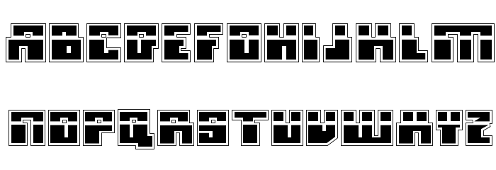 Micronian Laser Academy Font LOWERCASE