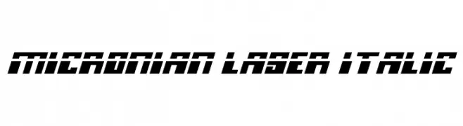 Micronian Laser Italic 