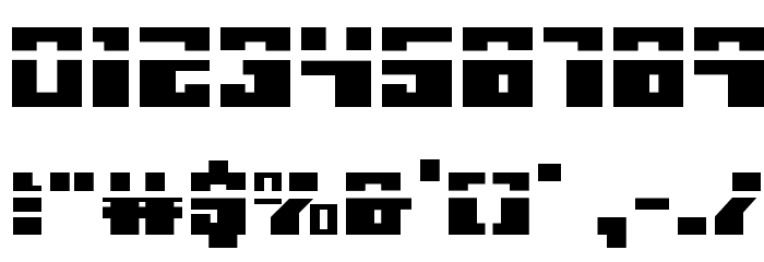 Micronian Laser Font OTHER CHARS