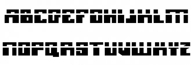 Micronian Laser フォント 大文字