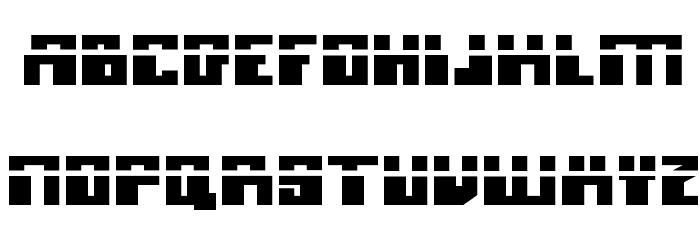 Micronian Laser Font LOWERCASE
