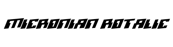 Micronian Rotalic  baixar fontes gratis