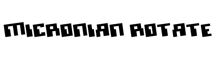 Micronian Rotate Caratteri