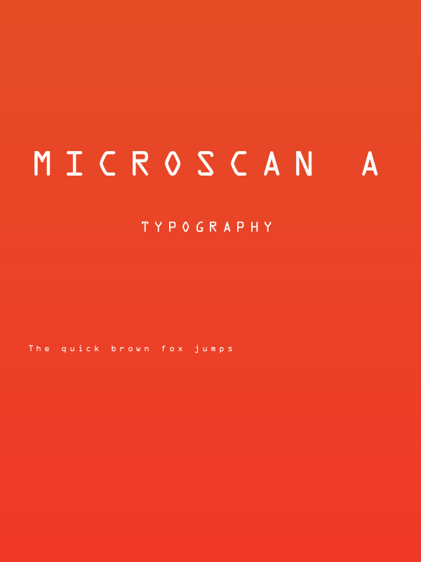 Microscan A Poster