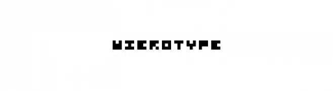 Microtype  フリーフォントのダウンロード