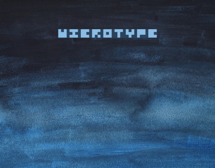 Microtype Font examples