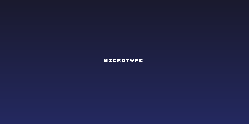 Microtype Social Header