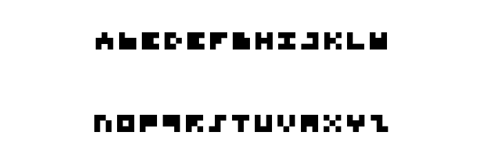 Microtype Font LOWERCASE