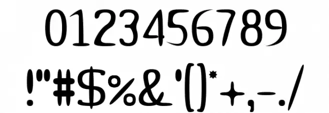 Micursif Font OTHER CHARS