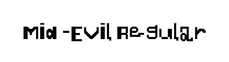 Mid-Evil Regular  font caratteri gratis