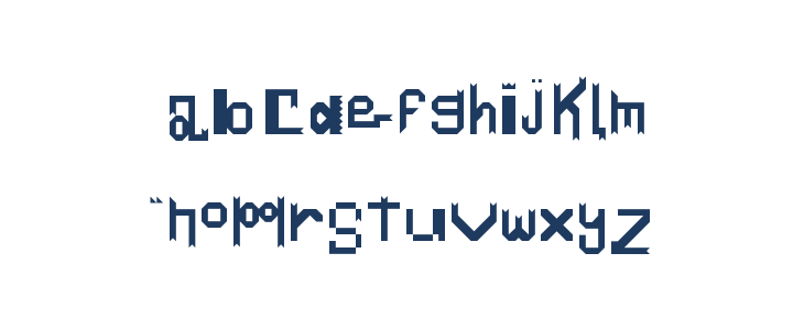 Mid-Evil Regular Lowercase