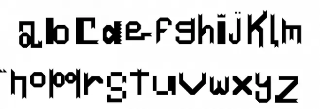 Mid-Evil Regular 字体 小写