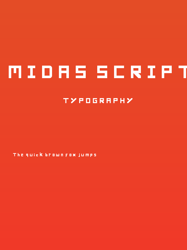 Midas Script Blocked Regular Poster