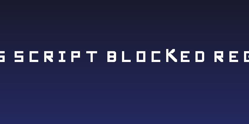 Midas Script Blocked Regular Social Header