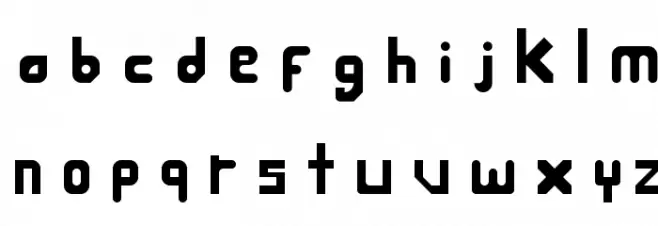 Midas Script Regular フォント 小文字