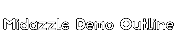 Midazzle Demo Outline  Free Fonts Download