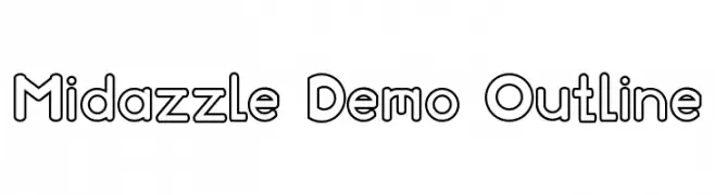 Midazzle Demo Outline  Frei Schriftart Herunterladen