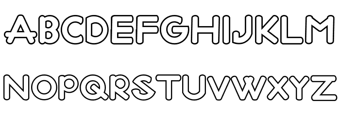 Midazzle Demo Outline Font OTHER CHARS
