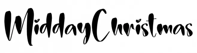 Midday Christmas Frei Schriftart Herunterladen