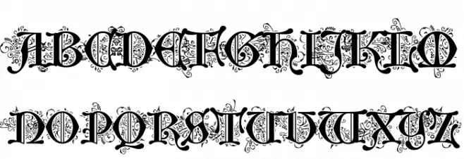 Middle Ages Deco PERSONAL USE 字体 大写