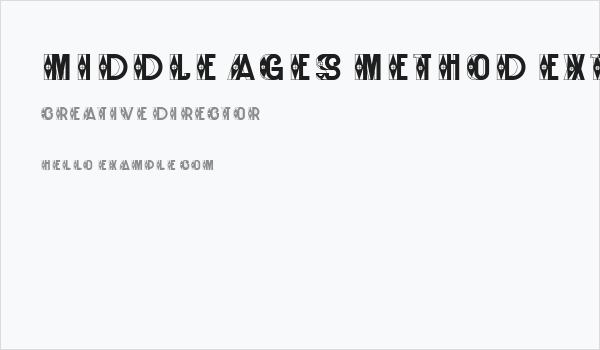 Middle Ages Method Extravagant Regular Business Card