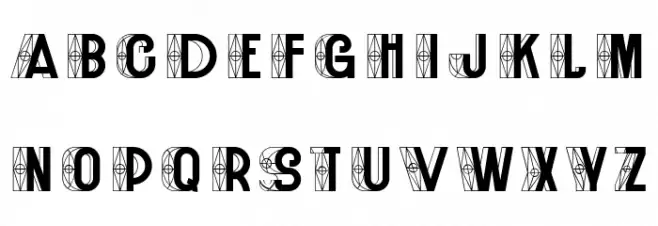 Middle Ages Method Regular Schriftart Groß