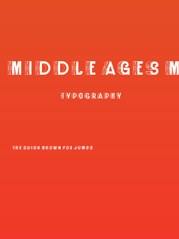 Middle Ages Method Regular Poster