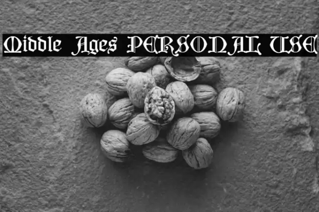 Middle Ages PERSONAL USE Font examples