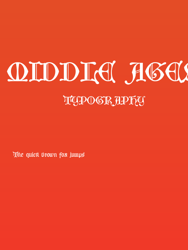 Middle Ages PERSONAL USE Poster