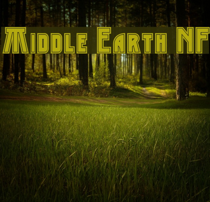 Middle Earth NF Font examples