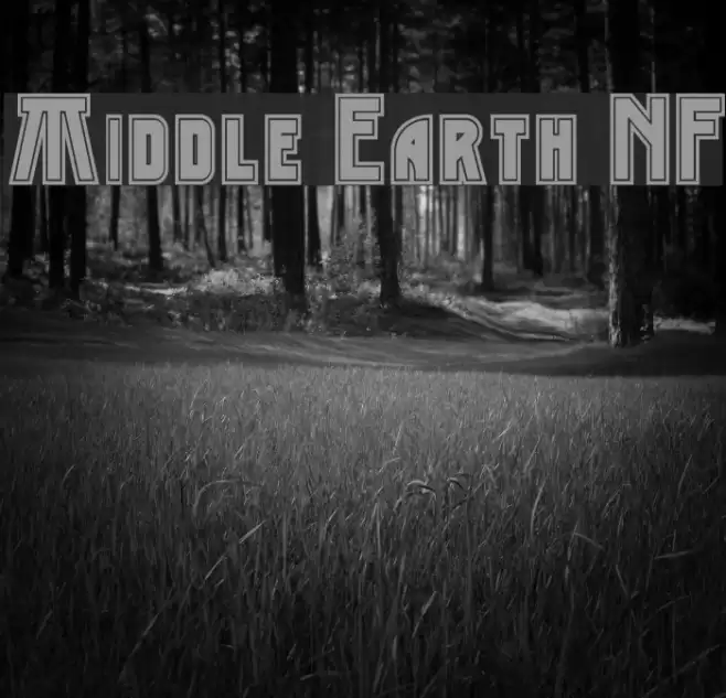 Middle Earth NF Schriftart examples