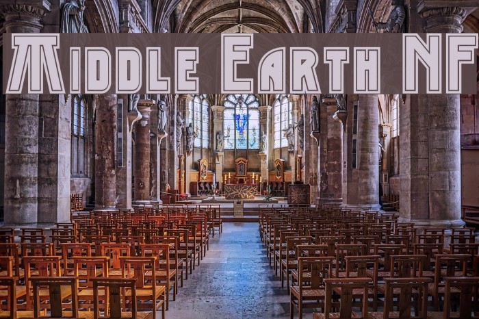 Middle Earth NF Font examples