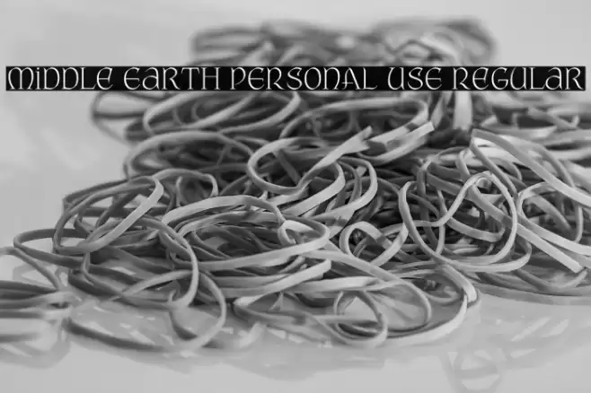 Middle Earth PERSONAL USE Regular Font examples