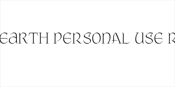 Middle Earth PERSONAL USE Regular Logo