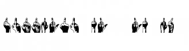 Middle Finger Regular  免费字体下载