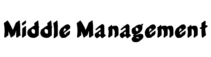 Middle Management  フリーフォントのダウンロード