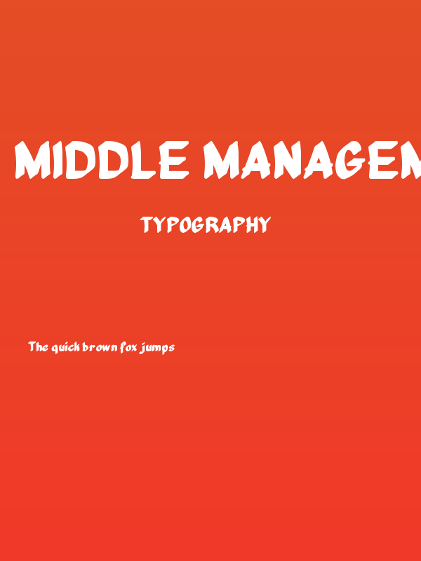 Middle Management Poster