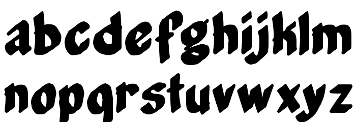Middle Management Font LOWERCASE