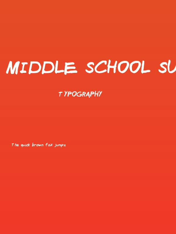 Middle School Sucks Medium Poster