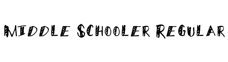 Middle Schooler Regular  नि: शुल्क फ़ॉन्ट्स डाउनलोड