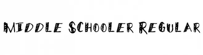Middle Schooler Regular  Скачать бесплатные шрифты