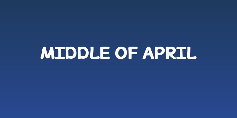 Middle of April Social Header