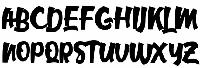 MiddleClassScript Schriftart Groß