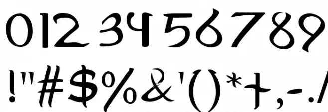 MiddleEarth Font OTHER CHARS