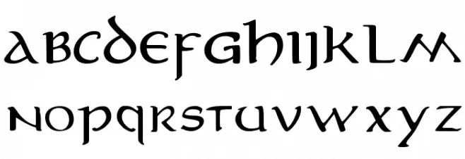 MiddleEarth Fonte MAIÚSCULAS